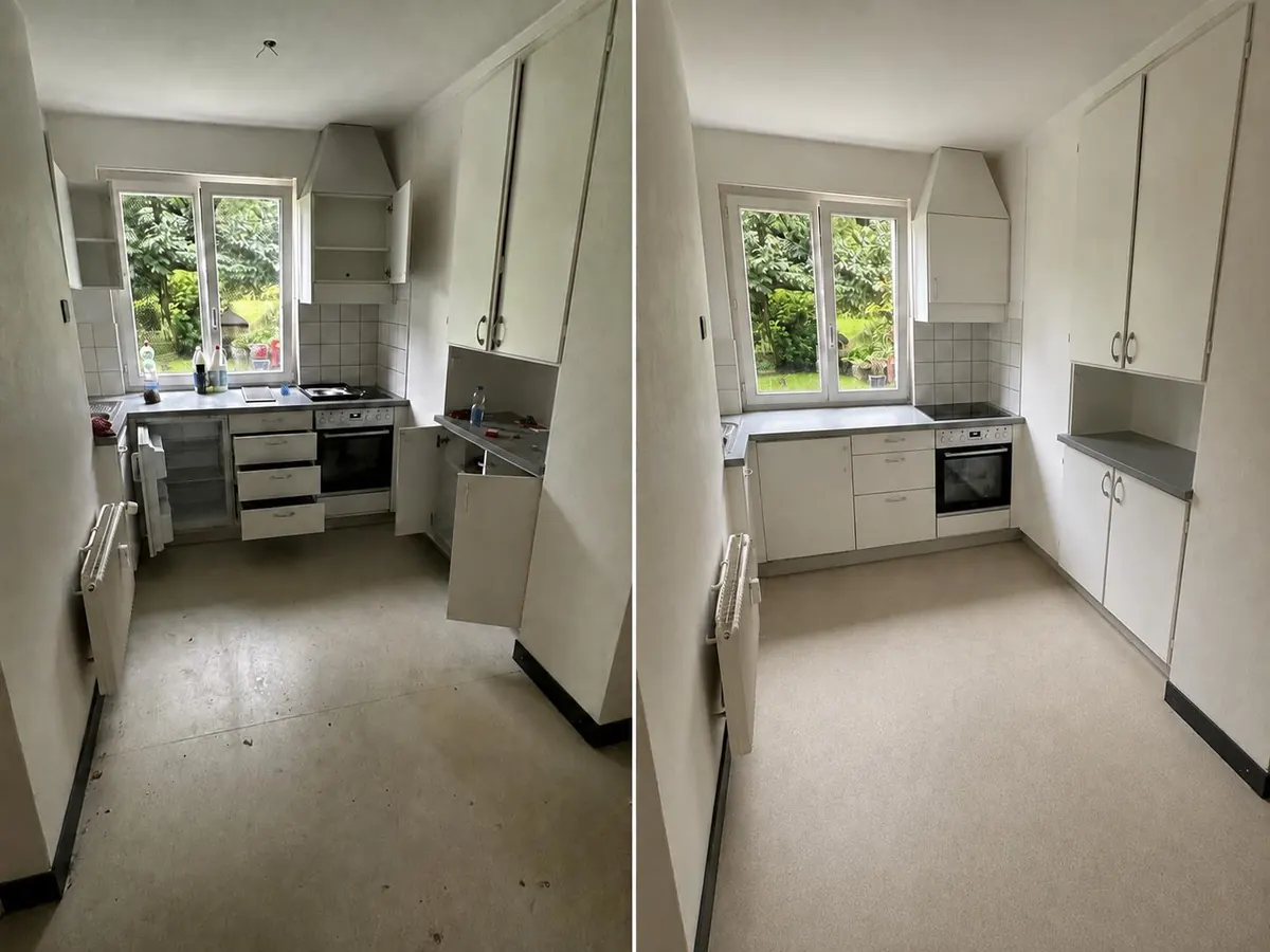 Umzugsreinigung in Bern: Küche bereit zur Wohnungsübergabe